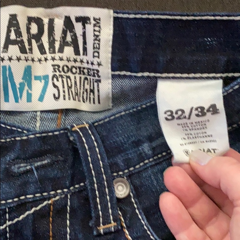 Ariat M7 rocker straight 32/34 men’s dark jeans